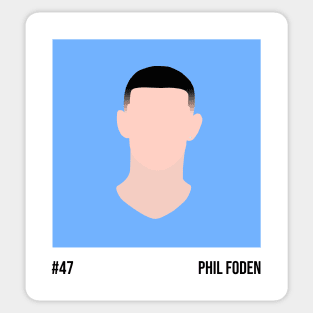 Phil Foden Minimalistic Camera Film Sticker